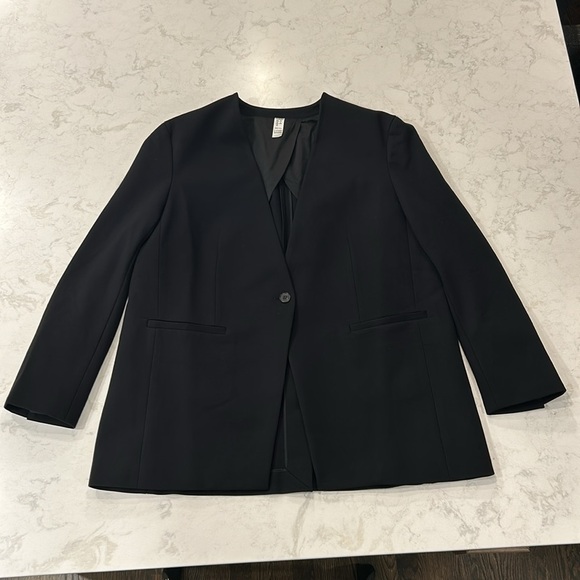 Spanx The Perfect Oversized Collarless Blazer Ponte Black XL - Picture 8 of 16